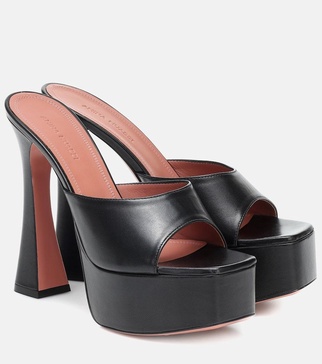 Amina Muaddi Dalida Platform Sandals