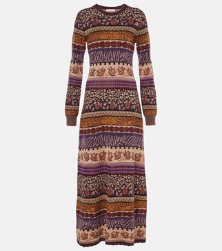 Paloma jacquard maxi dress