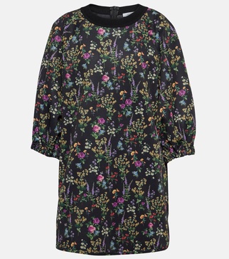 Billy floral jersey minidress