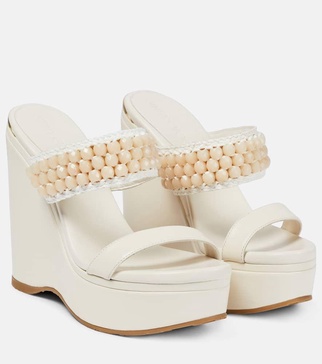 Amoure Wedge 130 leather sandals