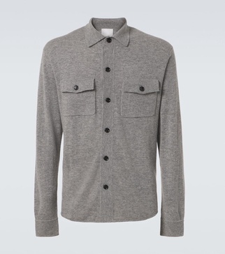 Wool and cashmere overshirt