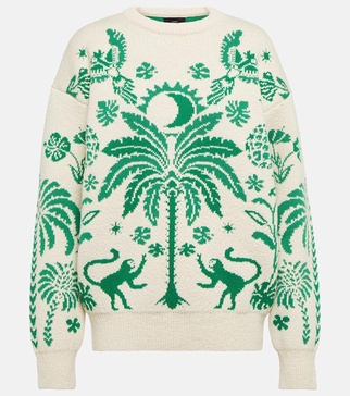 Explosion of Nature jacquard sweater