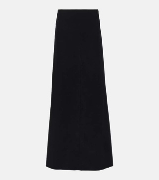 Virgin wool maxi skirt 