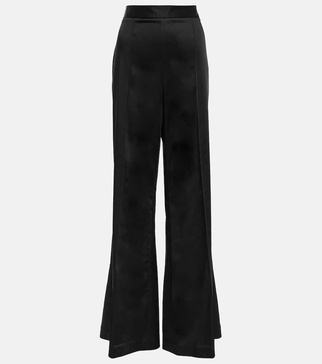 Jordana duchess satin bootcut pants