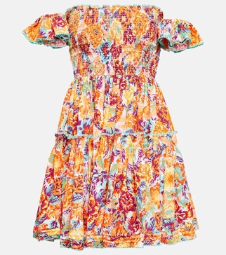 Aurora floral cotton minidress