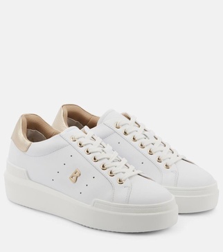 Hollywood leather platform sneakers