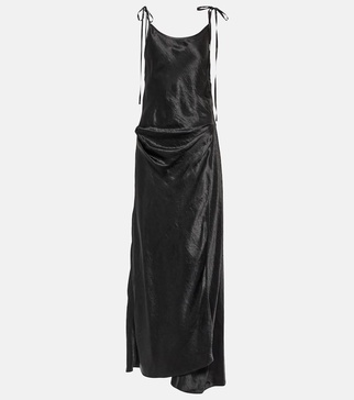 Satin maxi dress