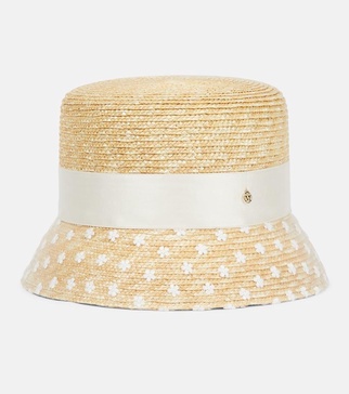 Mini Kendall straw boater hat