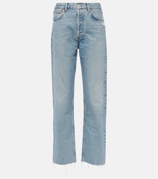 90's Pinch Waist high-rise straight jeans