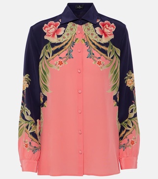 Printed silk shirt