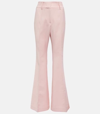 Rhein mid-rise wool flared pants