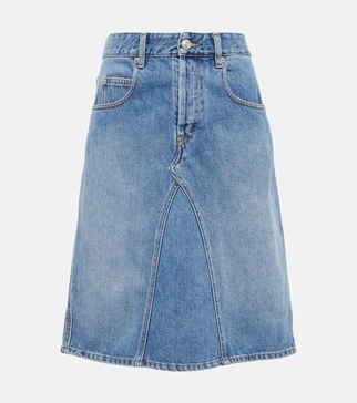 Fiali denim midi skirt