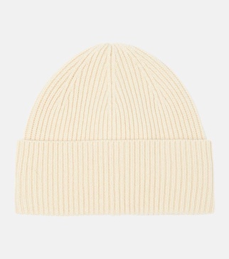 Wool and cashmere beanie