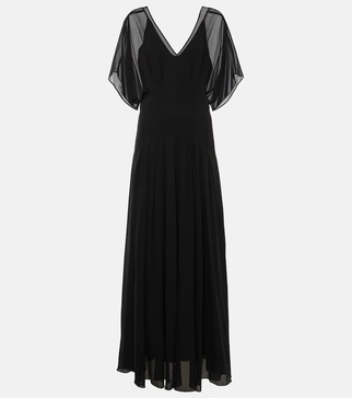 Murge draped silk gown