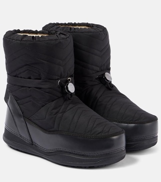 La Plagne faux leather snow boots