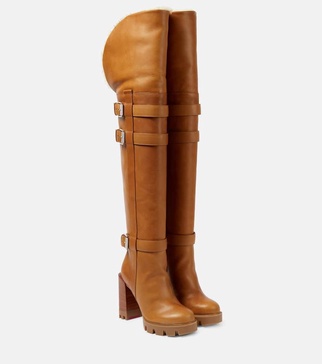 Brodeback Lug over-the-knee boots