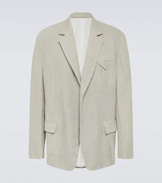 Wool-blend blazer