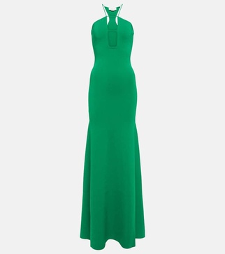 Halterneck maxi dress