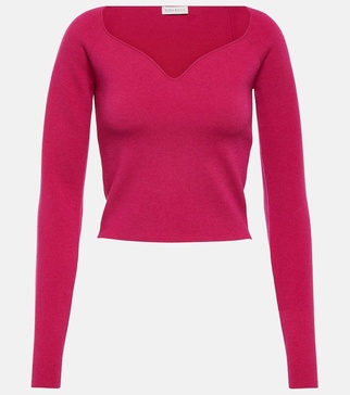 Wool-blend top