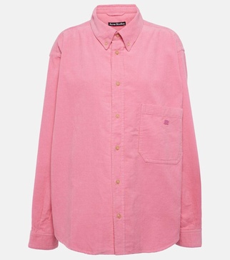 Face cotton corduroy overshirt