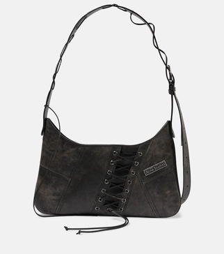 Platt leather shoulder bag