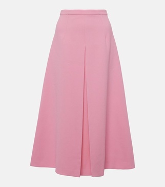 Sato Crêpe Midi Skirt