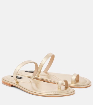 Turi metallic leather sandals