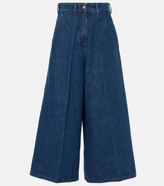 High-rise wide-leg jeans