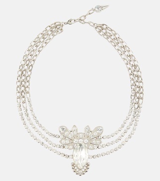 Crystal-embellished necklace