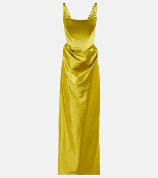 Satin gown