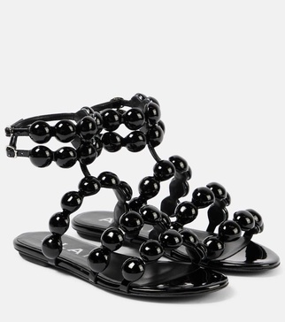 Sphere leather sandals