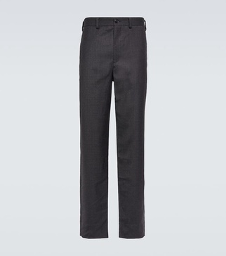 Slim wool and mohair pants