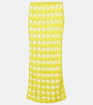 Bella crochet cotton maxi skirt