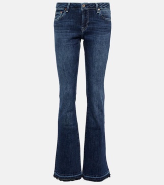 Low-rise bootcut jeans