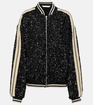 Sequined blouson