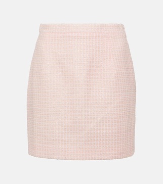 Boucle tweed miniskirt