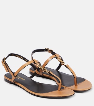 Cassandra leather thong sandals