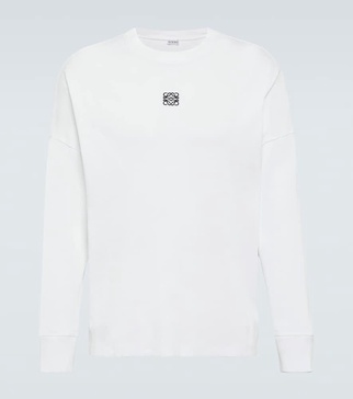 Oversized Logo-Embroidered Ribbed Cotton T-Shirt