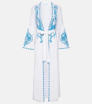 Romilly cotton and linen kaftan