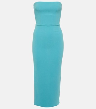 Strapless midi dress