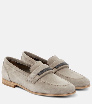 Suede loafers