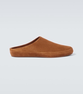 Suede mules 