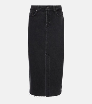 Kellie denim midi skirt