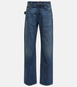 High-rise straight jeans