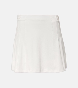 Pasadena Cher pleated cotton miniskirt