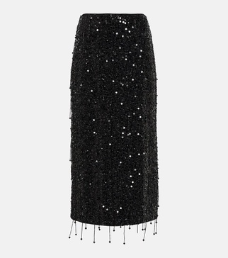 Gisele sequined midi skirt