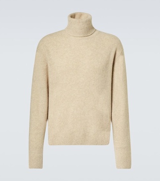 Cashmere and silk turtleneck sweater