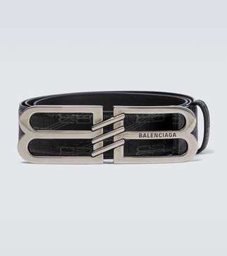 BB Signature coated canvas belt