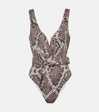 Kiki snake-effect swimsuit