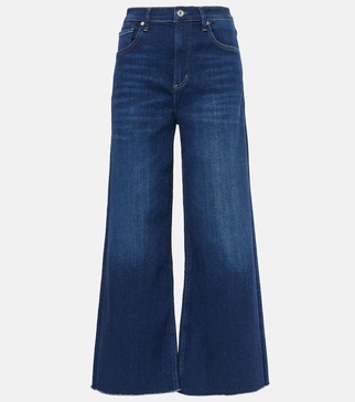 Lyra cropped high-rise wide-leg jeans